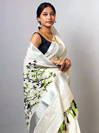 Traditional Kasavu Saree